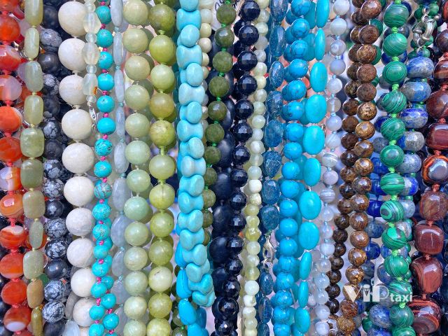 Beads at the Tucson Gem Show 2024