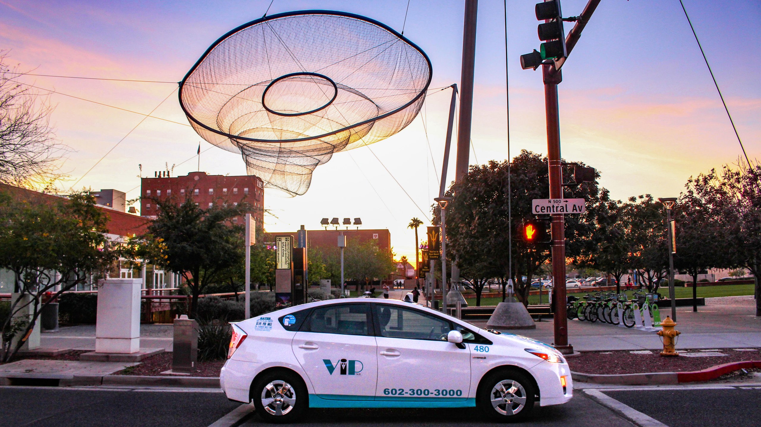 A VIP Taxi Unit Parked and Waiting to Take You to WM Open