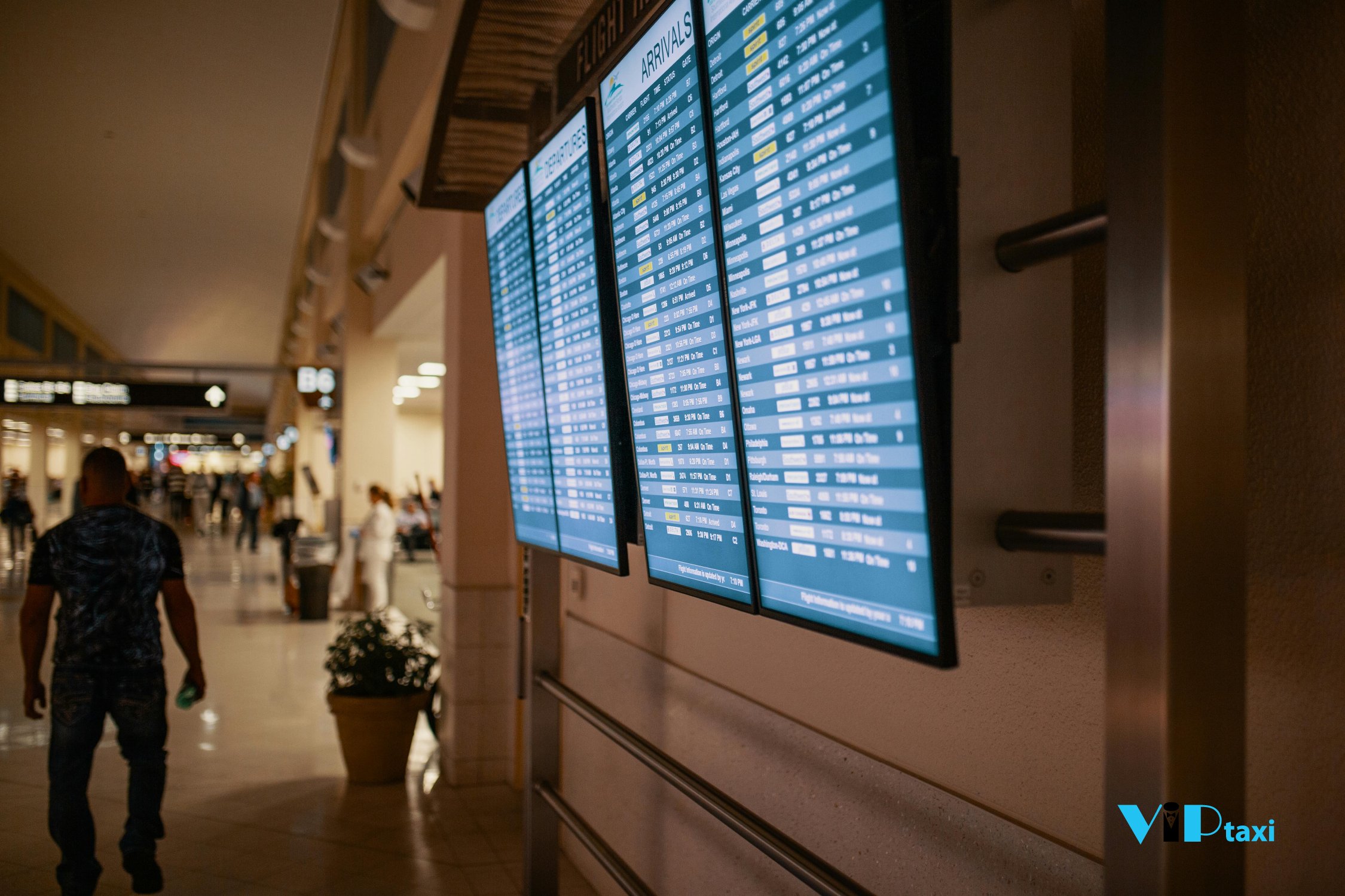 Arrivals Board at Major Airports in Arizona