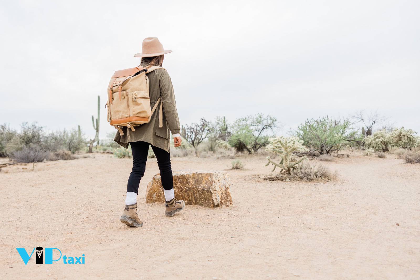 summer-in-arizona-desert-traveler Traveler Exploring the Desert During Summer in Arizona