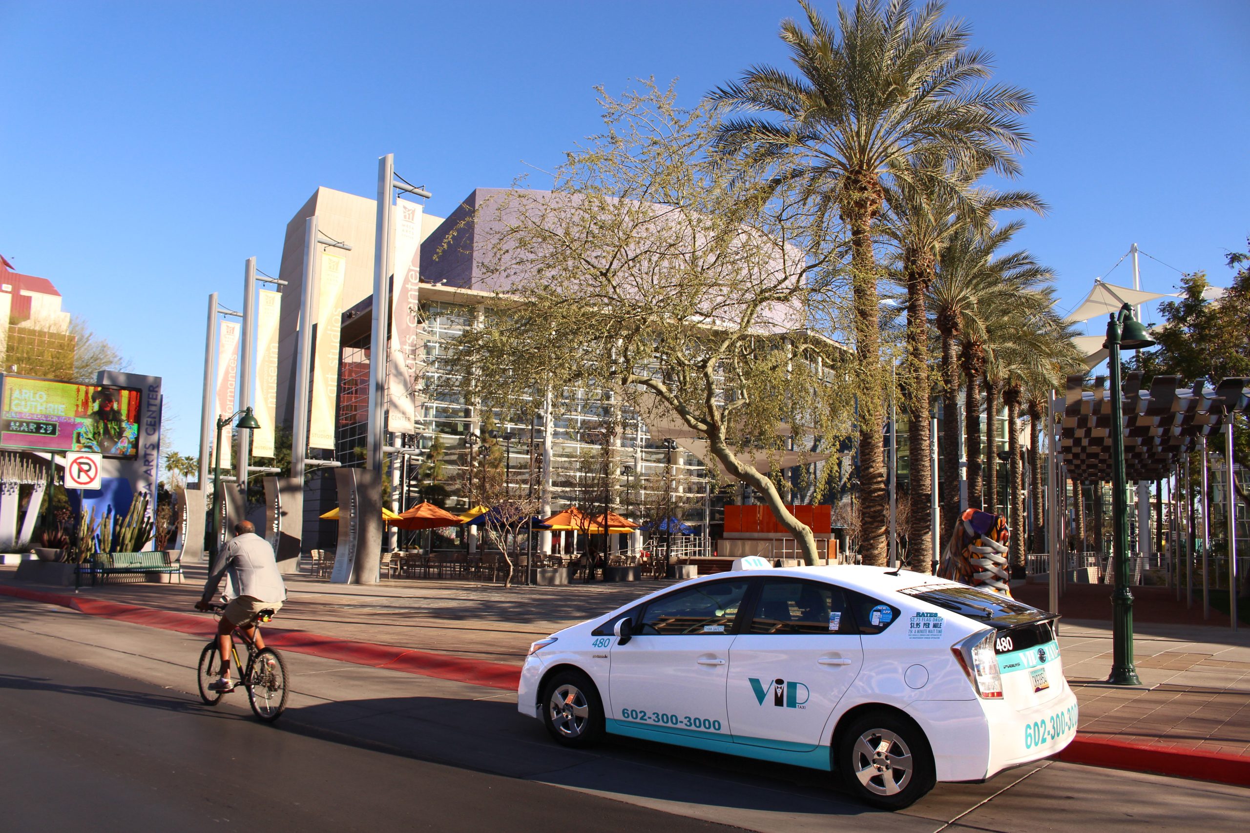 vip-taxi-vehicle-downtown-phoenix VIP Taxi Vehicle in Downtown Phoenix